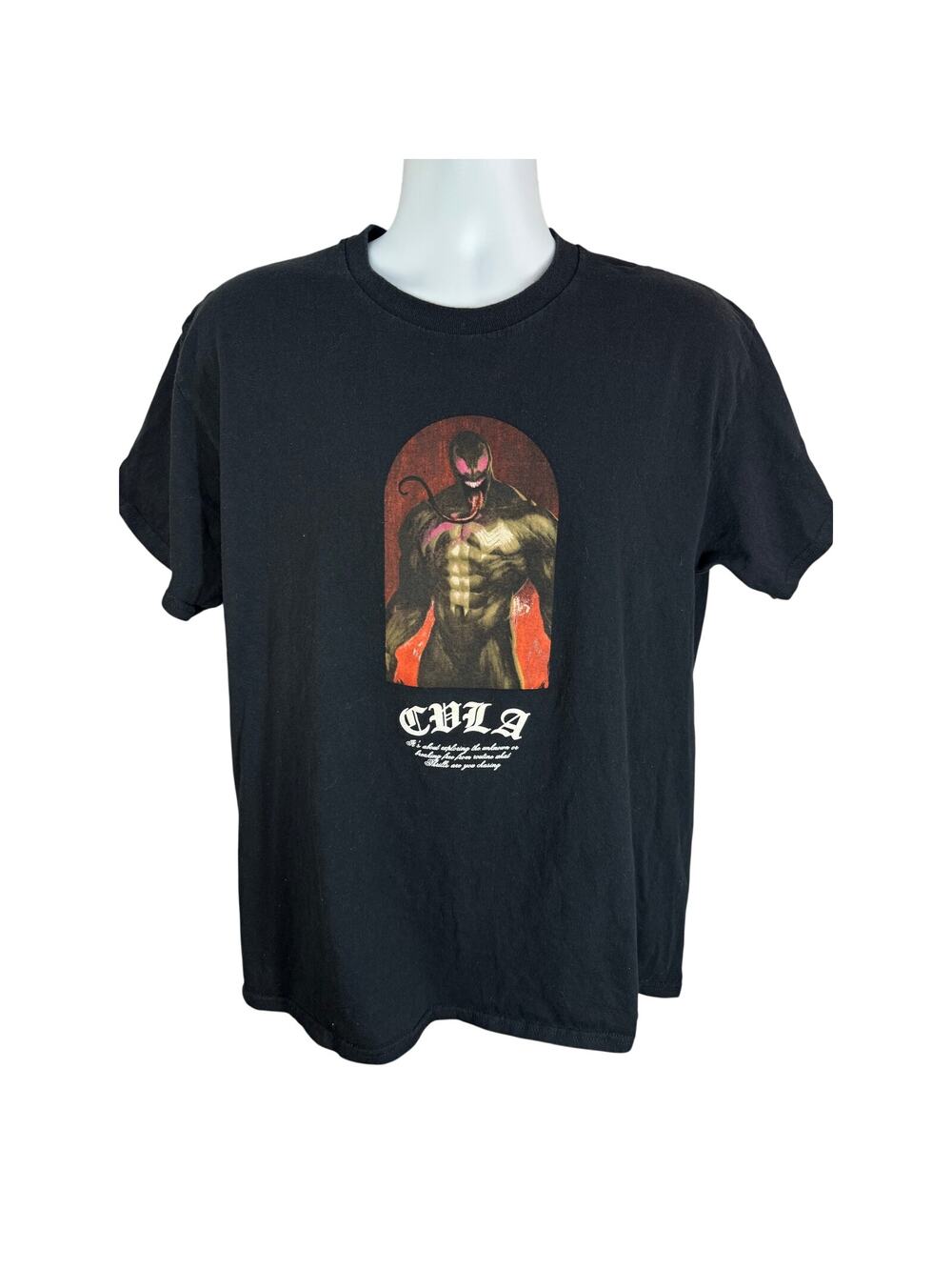 CVLA Marvel Venom Los Angeles T Shirt Mens Large Black Graphic Tee